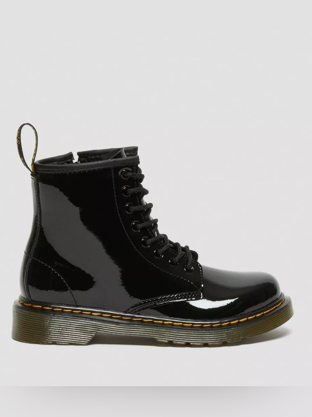 Dr. Martens Youth 1460 Patent Leather Lace Up Boots | Size 6